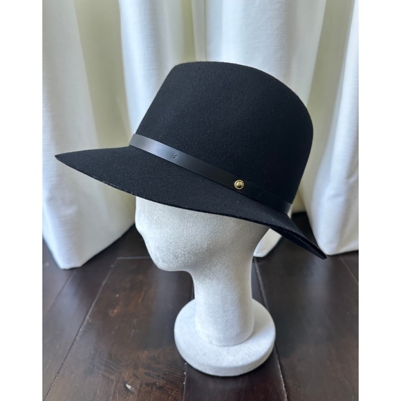 Rag & Bone Floppy Brim Fedora in Black, Size Medium - Picture 2 of 11
